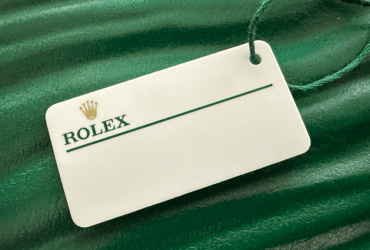 Weißes Hangtag Rolex Uhr Modell Seriennummer Informationen Box S M L